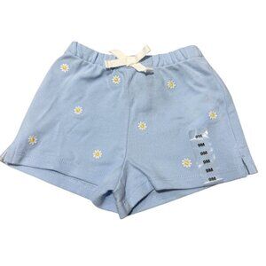 Ralph Lauren Infant Blue Daisy Shorts Blue White Size 9M NWT
